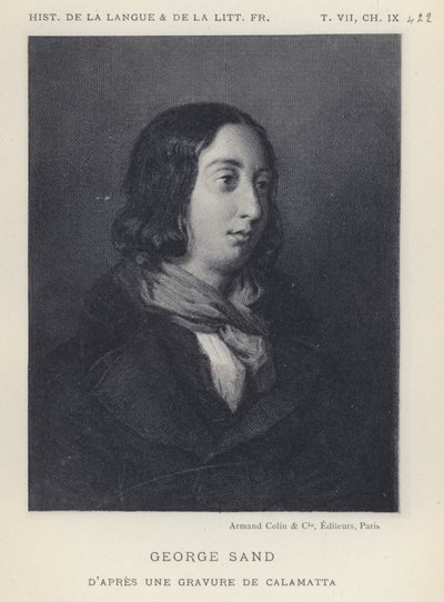 George Sand (litho) af French School