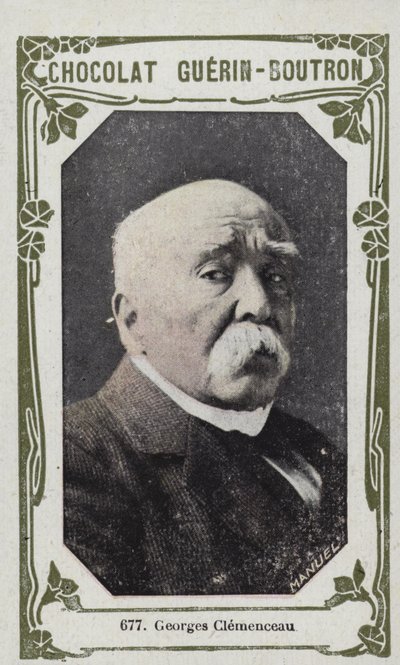 Georges Clemenceau (farvet foto) af French School