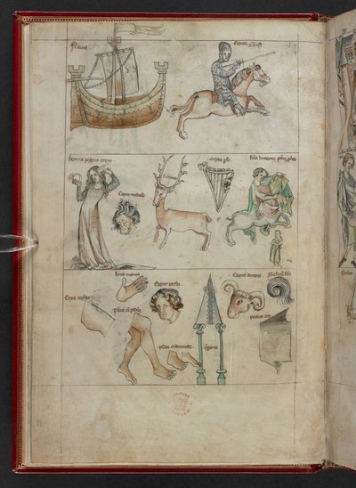 George Fendulus, Book of Astrology, Sloane MS 3983, f.4v (vellum) af French School
