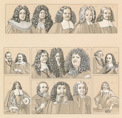 Tyskland XVII-XVIIIth Cent kostume af French School