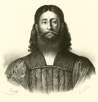 Giorgione, portræt (gravering) af French School