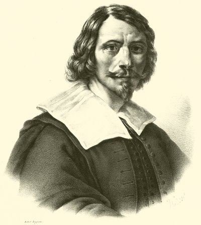Giovanni Francesco Barbieri, kendt som Guercino, eller il Guercino, portræt af French School