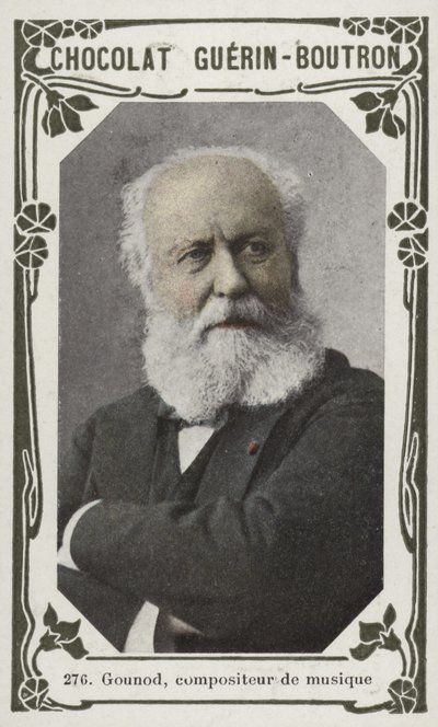 Gounod, musikkomponist (farvet foto) af French School
