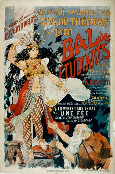 Plakat Grand Theatre de Lyon af French School