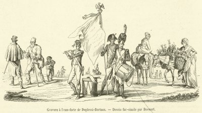 Radering af Duplesi-Bertaux (gravering) af French School