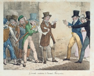 Den franske hærs store sejr, meddelelse om sejr i slaget ved Trocadero, september 1823 af French School