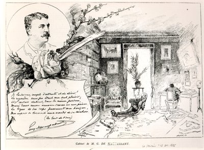 Guy de Maupassant (1850-93) og hans studie af French School