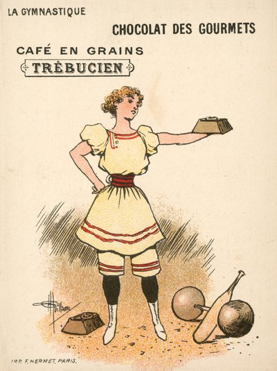 Gymnastik (chromolitho) af French School