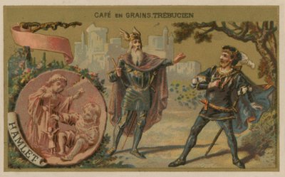 Hamlet - Illustration af scene fra William Shakespeares skuespil af French School