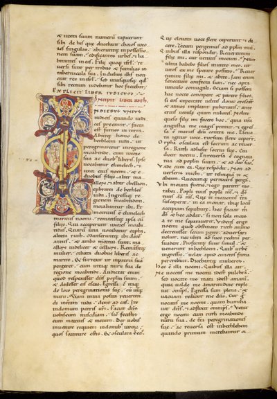 Harley 4772 f.120v Åbningsside fra Ruths Bog, 