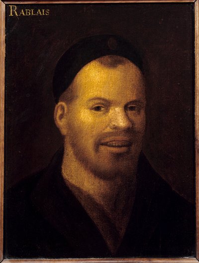 Fantasychef engang identificeret som Francois Rabelais (1494-1553). Maleri af den franske skole. 16. århundrede. Svag. 0,32x0,22 m. Versailles. Musee Du Chateau de Versailles et du Trianon - Fancy hoved, tidligere identificeret som Francois Rabelais (1494- af French School
