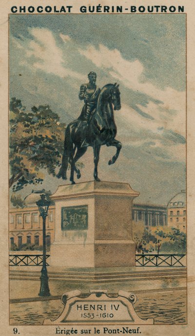 Henri IV, 1553-1610, opført på Pont-Neuf af French School