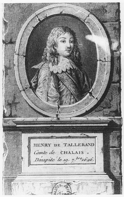 Henri de Talleyrand, greve af Chalais (gravering) af French School