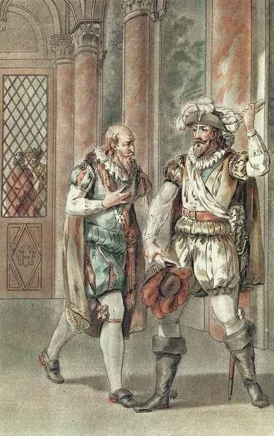 Henry IV i samtale med Sully af French School