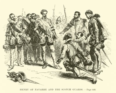 Heinrich von Navarra und die schottischen Wachen von French School