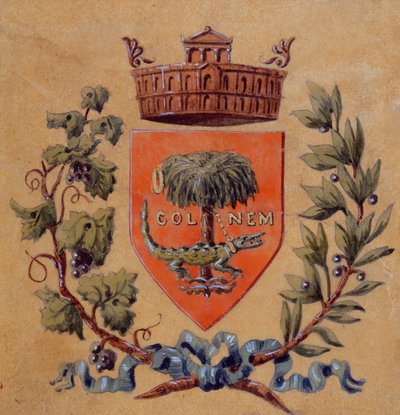 Heraldiske våben fra byen Nimes af French School