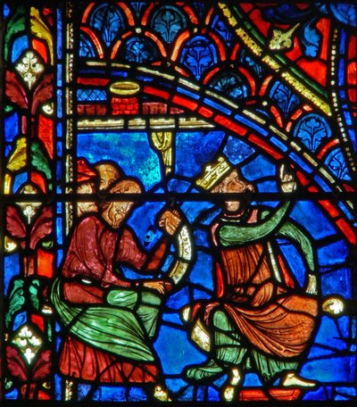 Herodes rådfører sig med de frelsende om Betlehems stjerne (w28b) af French School