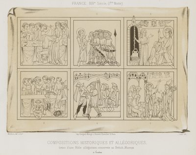 Historiske og allegoriske kompositioner af French School