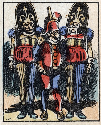 Dr. Pulcinellas (Polichinelle) historie. Træstik af Imaging Pellerin - Epinal, sd. Slutningen af det 19. århundrede. af French School