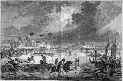 Ridning: stort derby i vest på stranden Saint Malo (Saint-Malo), Ille og Vilaine (35) af French School