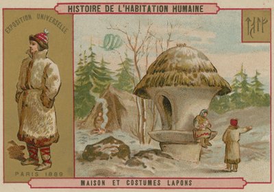 Laplands hus og kostumer af French School