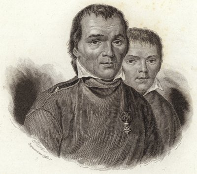 Hubert Goffin og hans søn Mathieu af French School