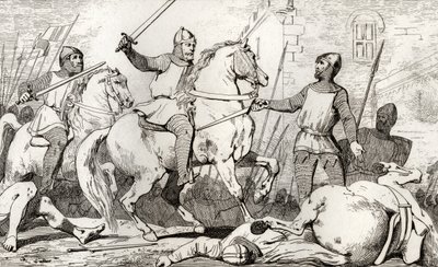 Hugh Capet (941-96) fanger Charles de Lorraine, fra 