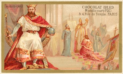 Hugh Capet, frankernes konge (chromolitho) af French School