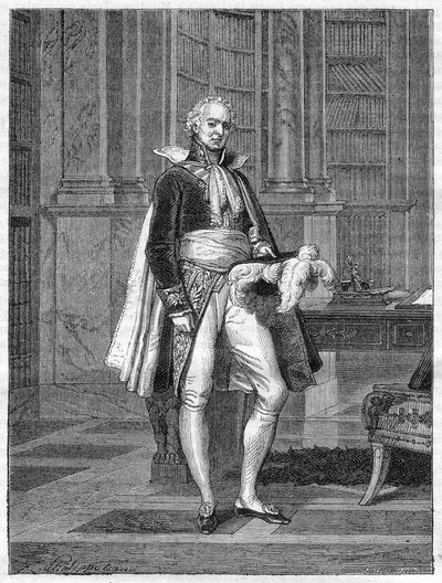 Hugues Bernard Maret (1763-1839), hertug af Bassano, fransk politiker (1807) - i "History of the Empire following the history of the consulat" af Adolphe Thiers -1879 - privat samling af French School