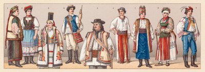Ungarn og Kroatien kostume af French School