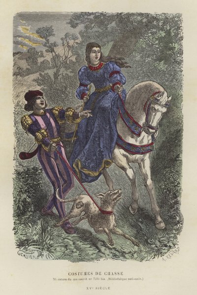 Jagtkjole, 1400-tallet af French School