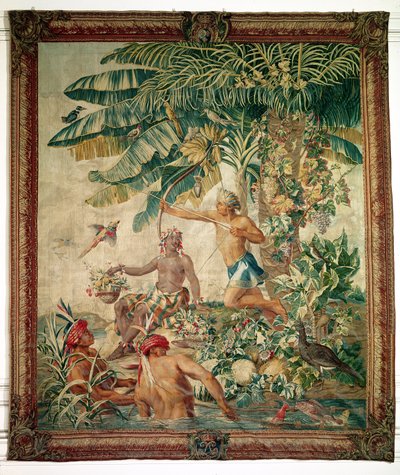 Jagt, fra New India Tapestry, Gobelin Workshop af French School