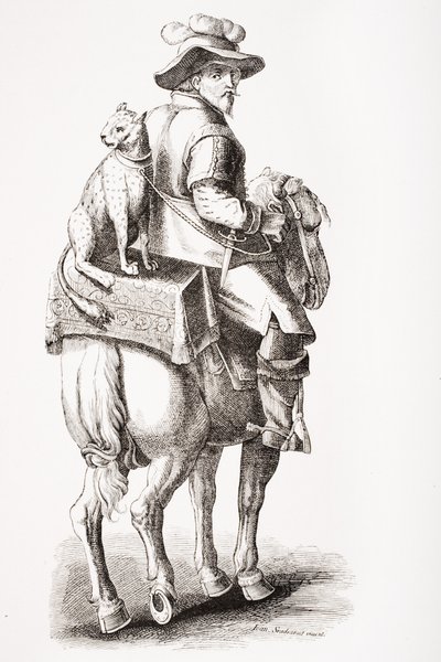 Jagt med en leopard, efter Jan Stradan (1523-1605), fra 