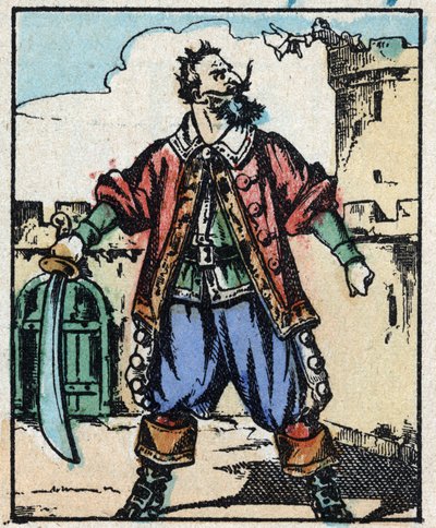 Illustration til "" Blåskæg"" af French School