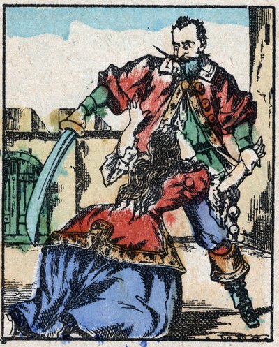 Illustration til "" Blåskæg"" af French School