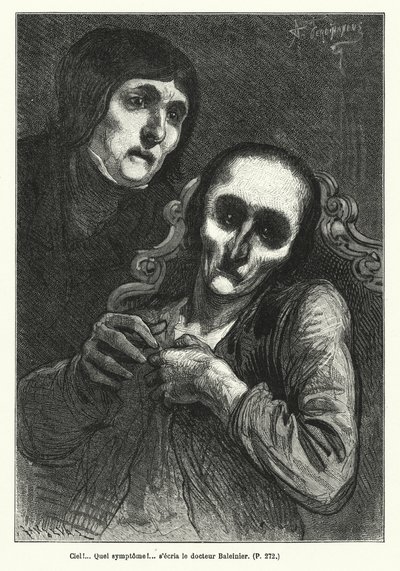 Illustration til Le Juif Errant (gravering) af French School