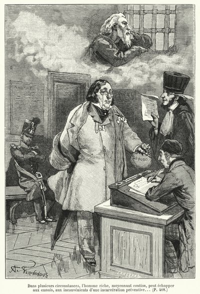 Illustration til Le Juif Errant (gravering) af French School