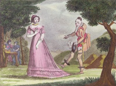 Illustration til Riquet a la Houppe, eventyr af Charles Perrault (1628-1703), ca. 1820-30 af French School