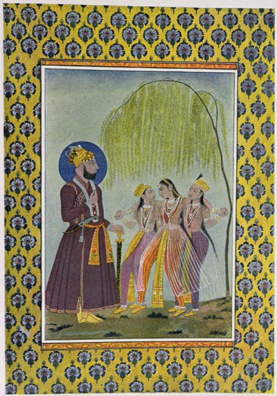 Illustration til The Arabian Nights, 1895 (farvegravering) af French School