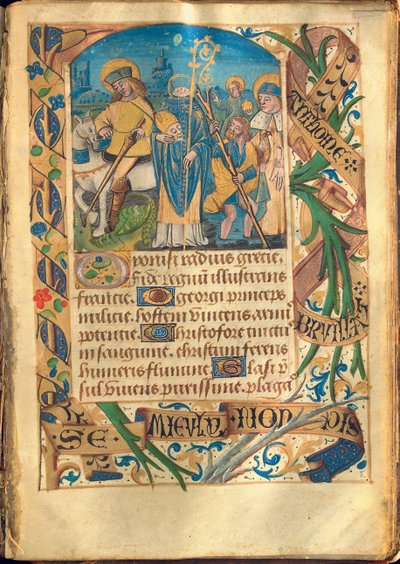 Illustration fra "Timebog, Brug af Rom", c.1480 af French School