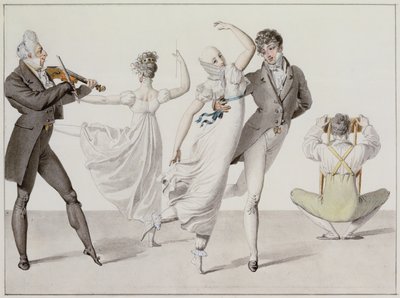Illustration fra "Le Bon Genre", c.1810 af French School