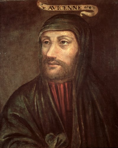 Imaginært portræt af Avicenna (Ibn Sina) (ca. 992-1037) af French School