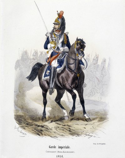 Imperial Guard: Cuirassiers i 1854 - i "Army History"" af A. Barbier af French School