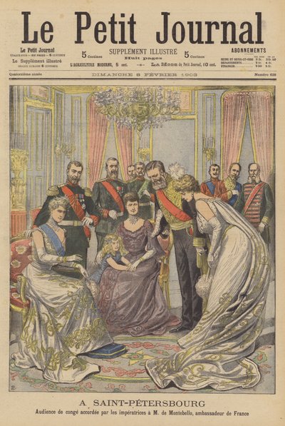 I Skt. Petersborg (farve litho) af French School