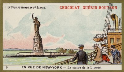 I syne af New York - Frihedsgudinden (chromolitho) af French School