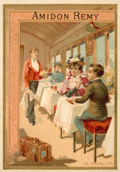 I spisevognen (chromolitho) af French School