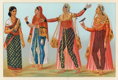 Indien Kostume af French School