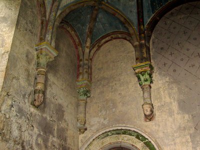 Interiør i kirken St. Hilaire-the-Great, Poitiers af French School