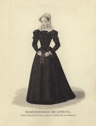 Isabelle de Limeuil, Maid of Honor til Catherine de Medici, hustru til kong Henrik II af Frankrig af French School