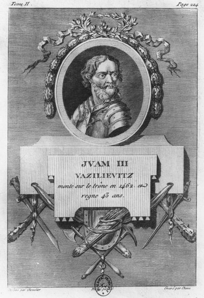 Ivan III den Store (gravering) af French School